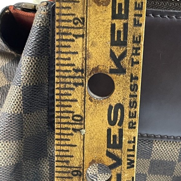 LOUIS VUITTON France 15" Damier Travel Compact Duffle Carryall Cabin Size Bag - Picture 9 of 12